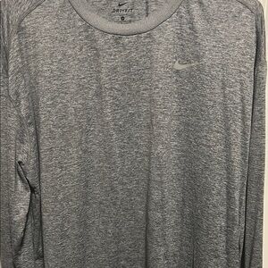 Nike Running Gray Long Sleeve Tee